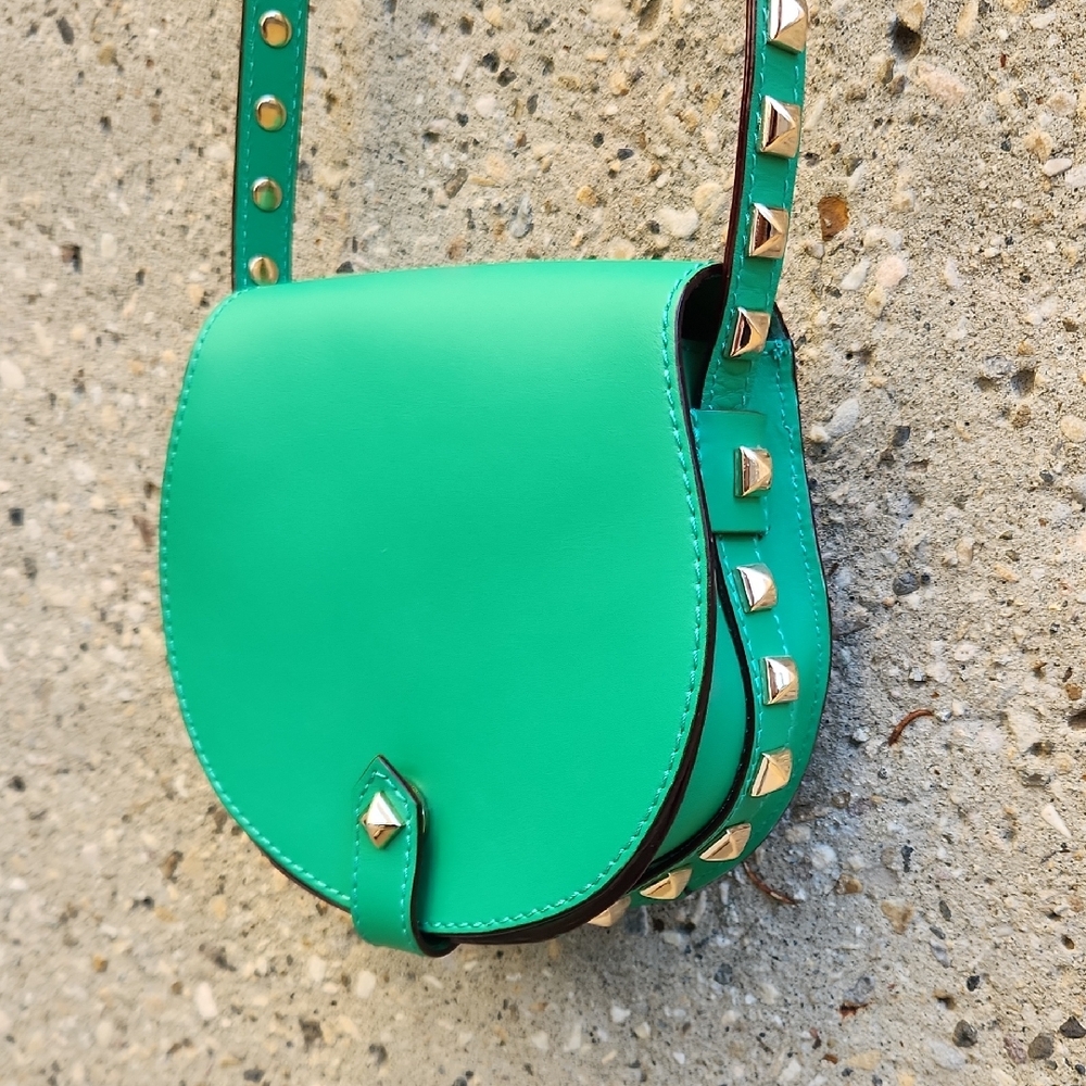 Rebecca Minkoff Green Studded Crossbody Bag